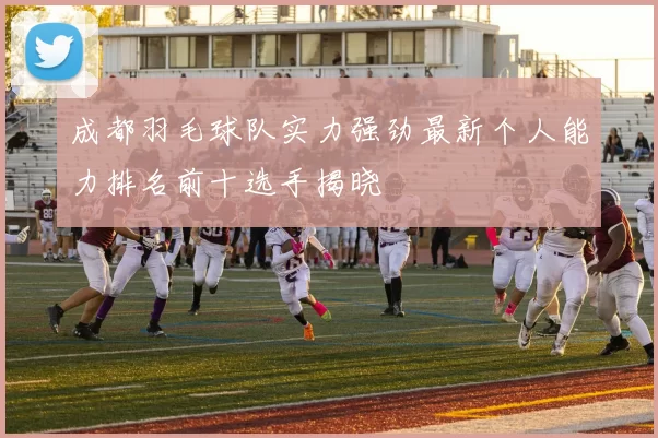 成都羽毛球队实力强劲最新个人能力排名前十选手揭晓